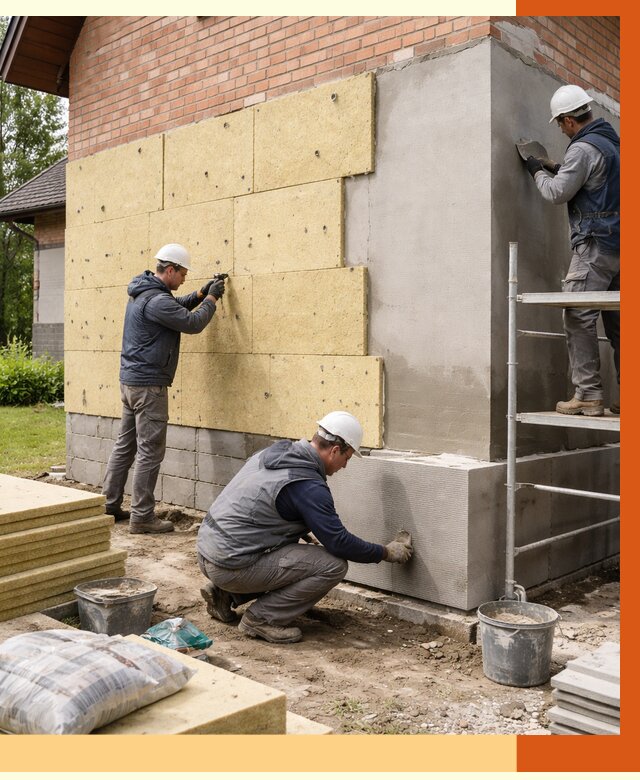 Утепление частного дома в Острогожске под ключ от 7823 руб/м2 — недорого | ТепломастерСтг