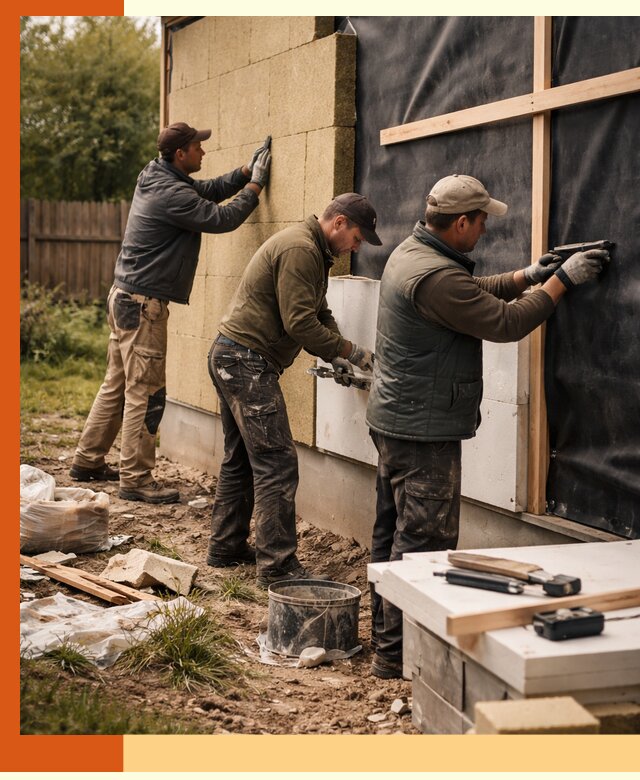 Утепление дачного дома под ключ в Острогожске