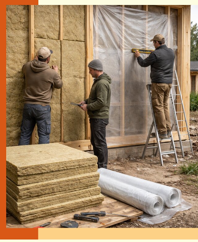 Утепление каркасного дома в Острогожске под ключ с гарантией качества