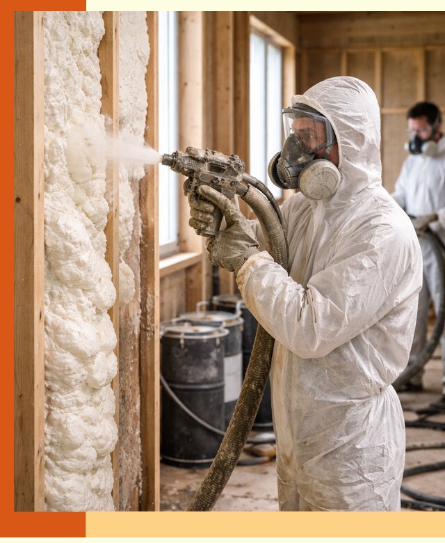 Утепление каркасного дома пенополиуретаном в Острогожске