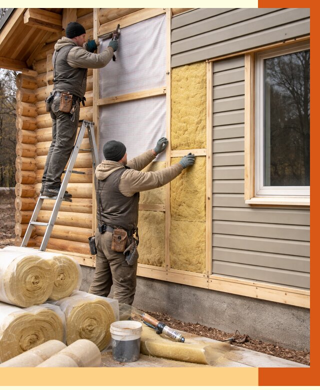 Утепление деревянного дома в Острогожске от 6467 руб./м2 — заказать работы | ТепломастерСтг