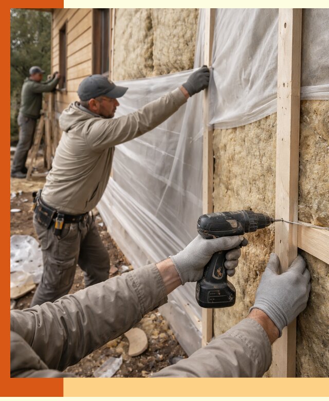 Утепление дома из бруса в Острогожске качественно и долговечно