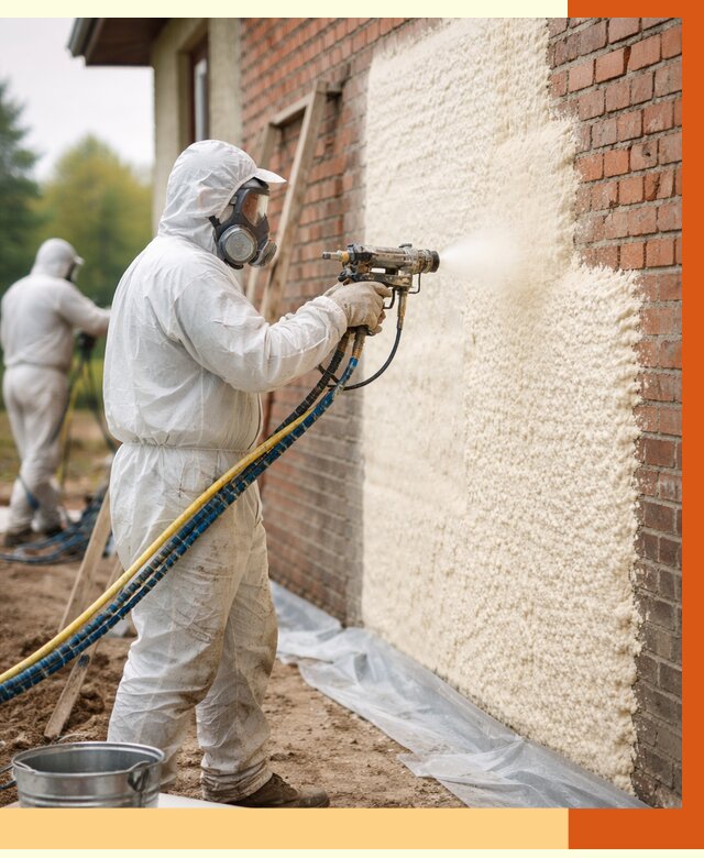 Утепление кирпичного дома ППУ в Острогожске под ключ от 6780 руб. | ТепломастерСтг