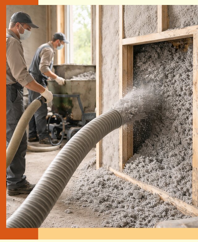 Утепление коттеджа эковатой в Острогожске с гарантией качества