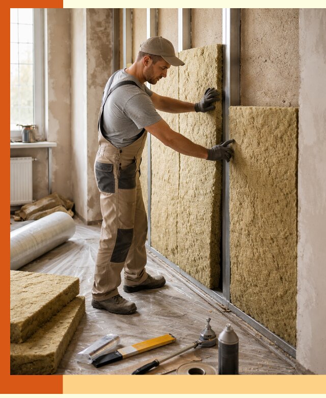 Утепление квартиры в Острогожске — комплексная теплоизоляция стен и полов