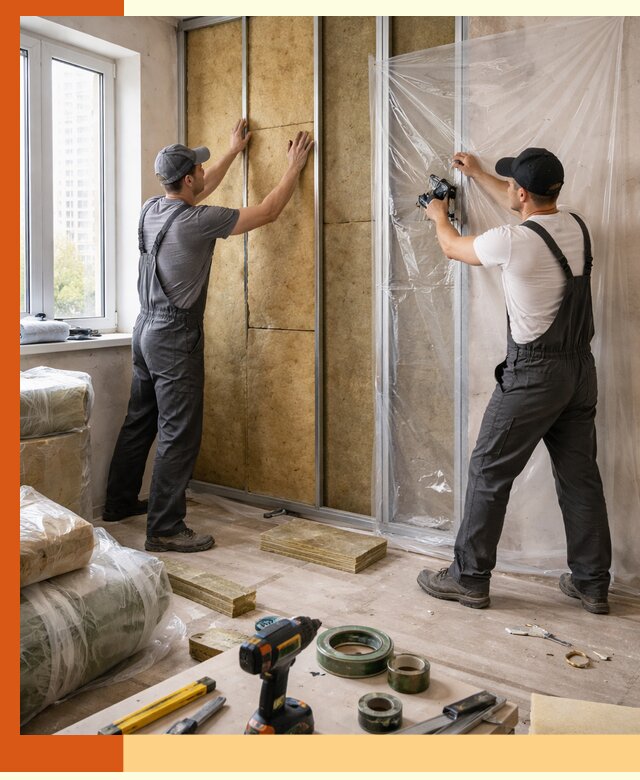 Утепление квартиры изнутри профессионально в Острогожске