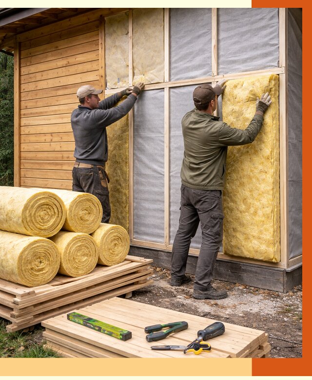 Утепление бани снаружи в Острогожске от 88664 руб. под ключ | ТепломастерСтг