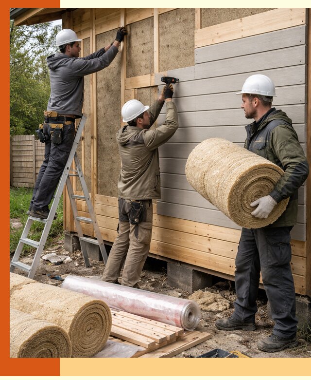 Утепление бани снаружи в Острогожске профессионально и надежно
