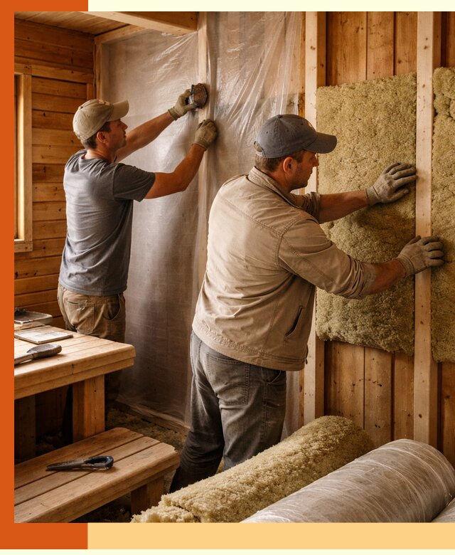 Утепление бани изнутри в Острогожске качественно и недорого