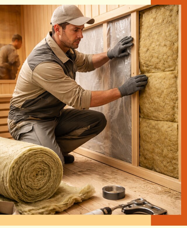 Утепление сауны изнутри в Острогожске от 6780 руб. за м2 | ППУ, под ключ — ТепломастерСтг