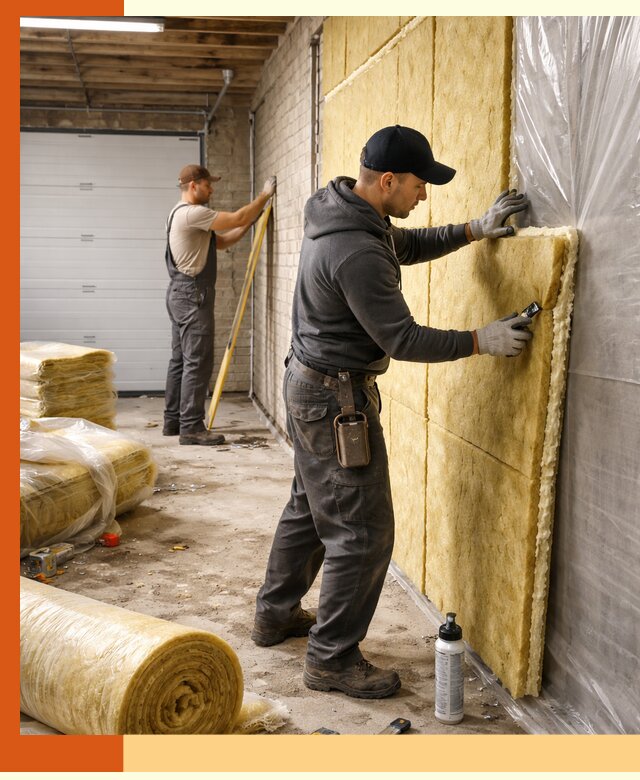 Утепление гаража под ключ в Острогожске — все виды теплоизоляции