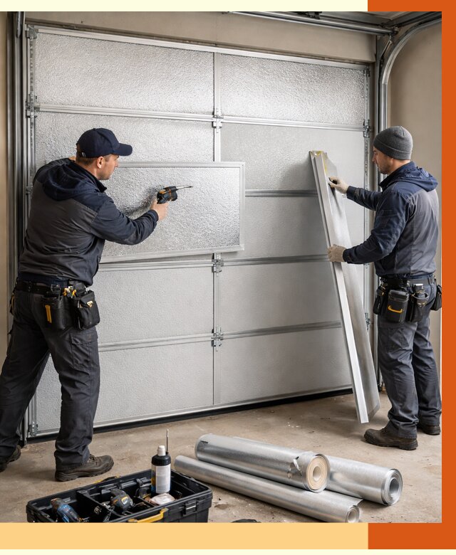 Утепление гаражных ворот в Острогожске от 8188 руб/м2 — надежно и быстро | ТепломастерСтг