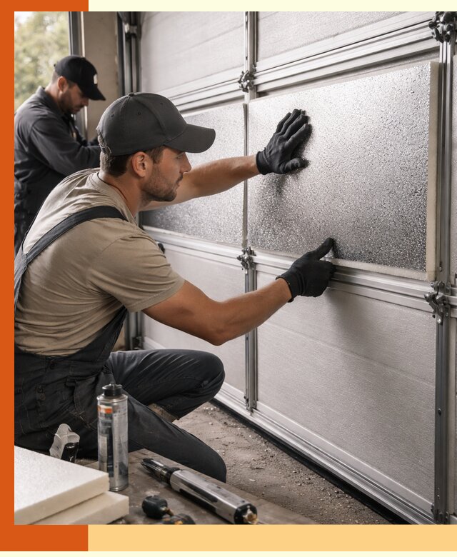 Утепление гаражных ворот в Острогожске качественно и надежно