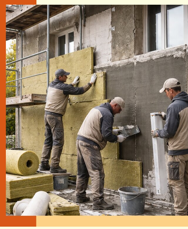 Утепление фасада зданий и домов в Острогожске