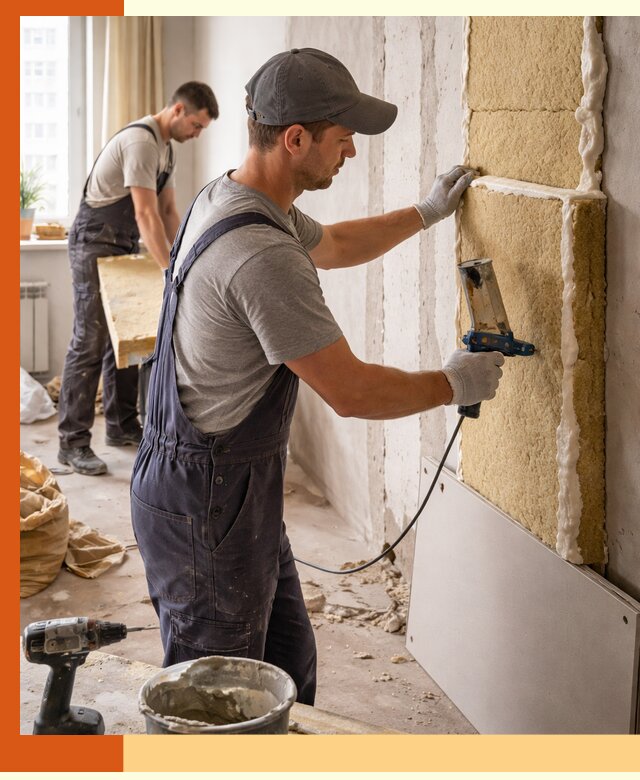 Утепление стен изнутри в Острогожске — качественно и эффективно