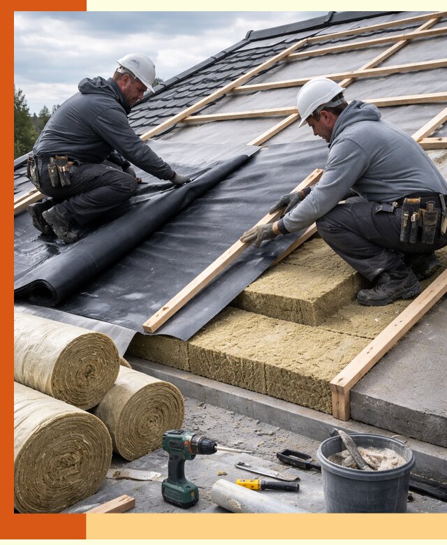 Утепление крыши снаружи в Острогожске: профессиональная теплоизоляция