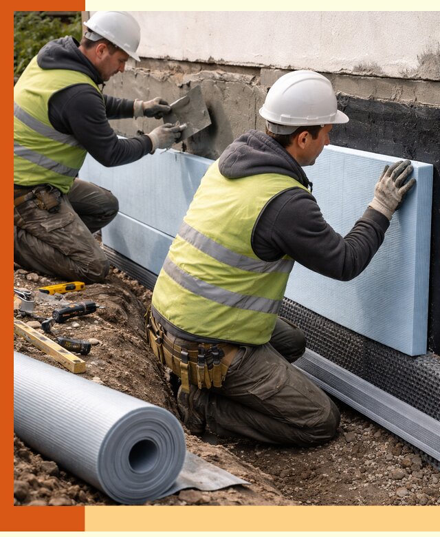 Утепление фундамента снаружи в Острогожске — профессиональная теплоизоляция