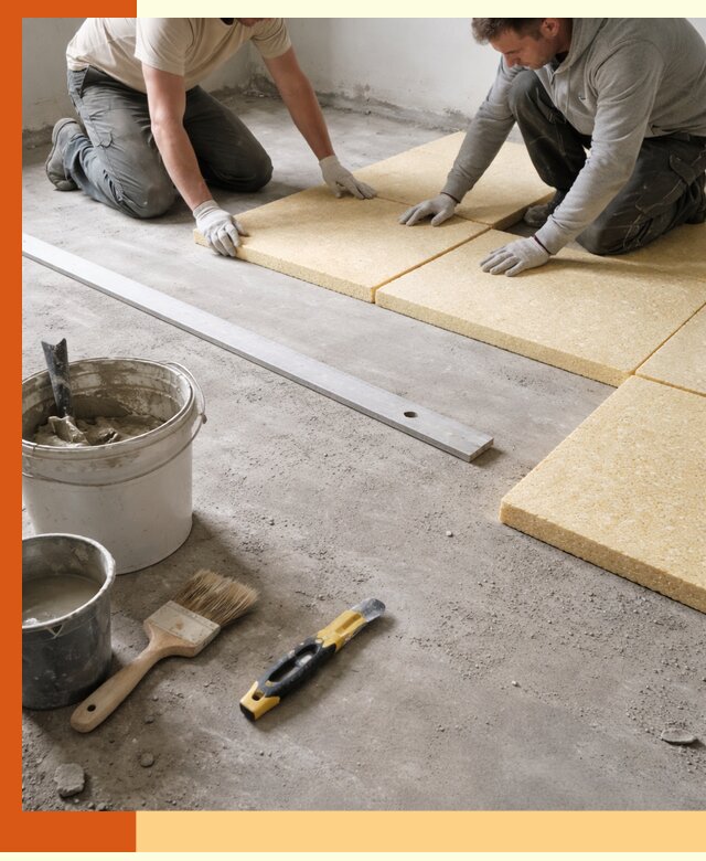 Утепление бетонного пола в Острогожске профессионально и недорого