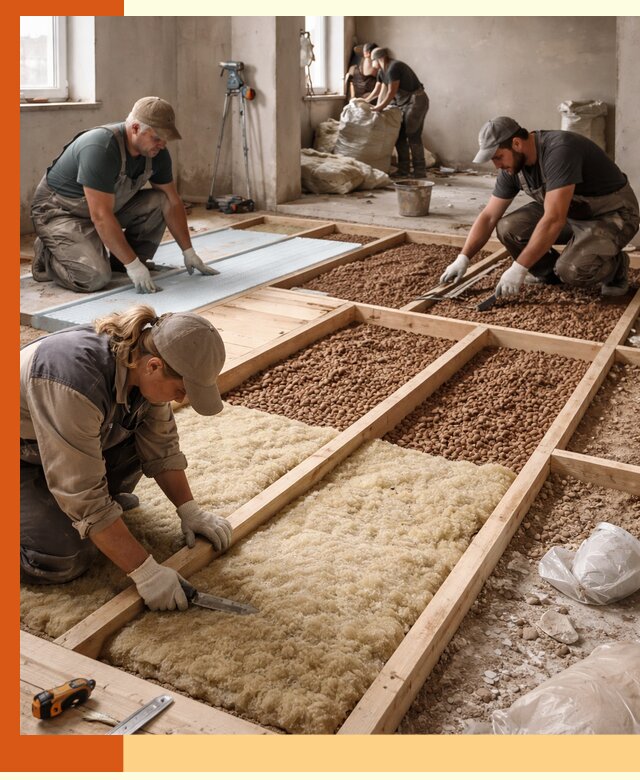 Утепление перекрытий жилых и промышленных зданий в Острогожске