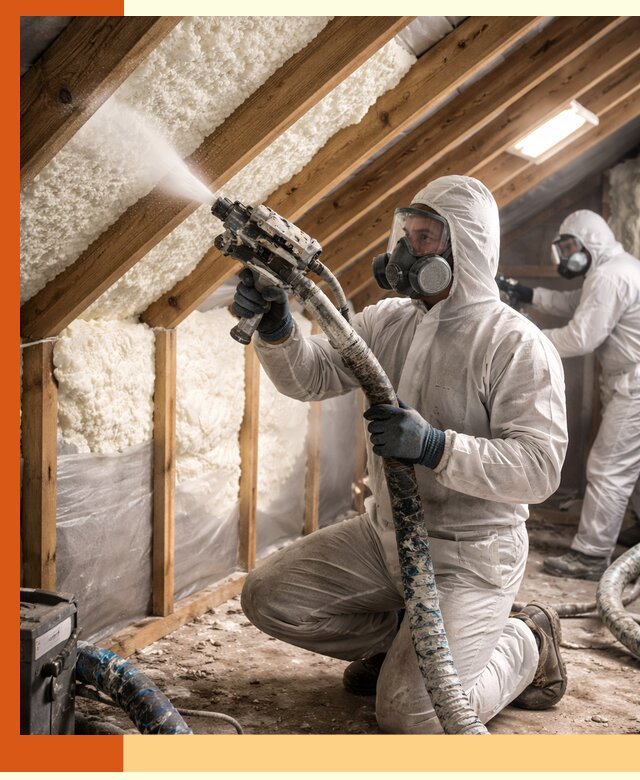 Утепление чердака пенополиуретаном (ППУ) в Острогожске