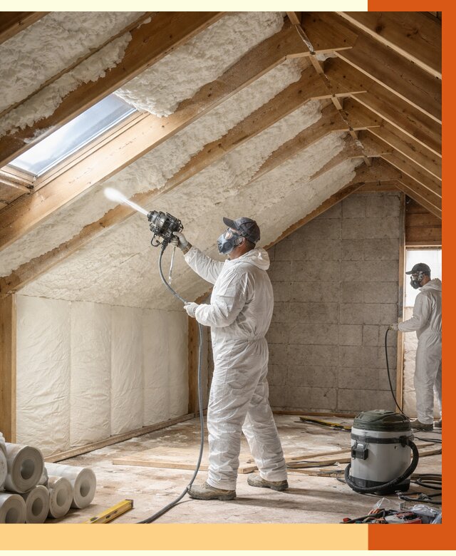 Утепление мансарды ППУ в Острогожске от 2869 руб./м² — заказать под ключ | ТепломастерСтг