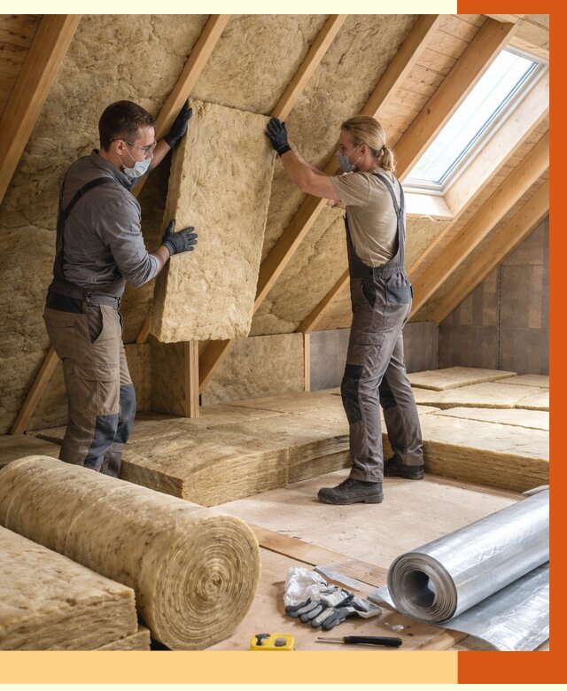 Утепление мансарды минватой в Острогожске от 4381 руб./м2 — монтаж и пароизоляция | ТепломастерСтг