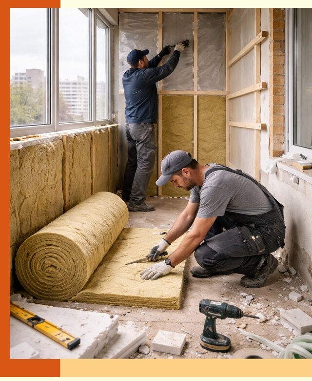 Утепление балкона под ключ в Острогожске качественно и быстро