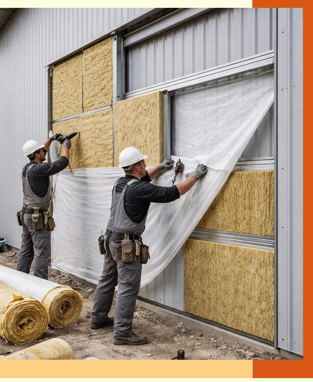 Утепление металлического склада в Острогожске от 4694 руб/м2 — комплексное утепление под ключ | ТепломастерСтг