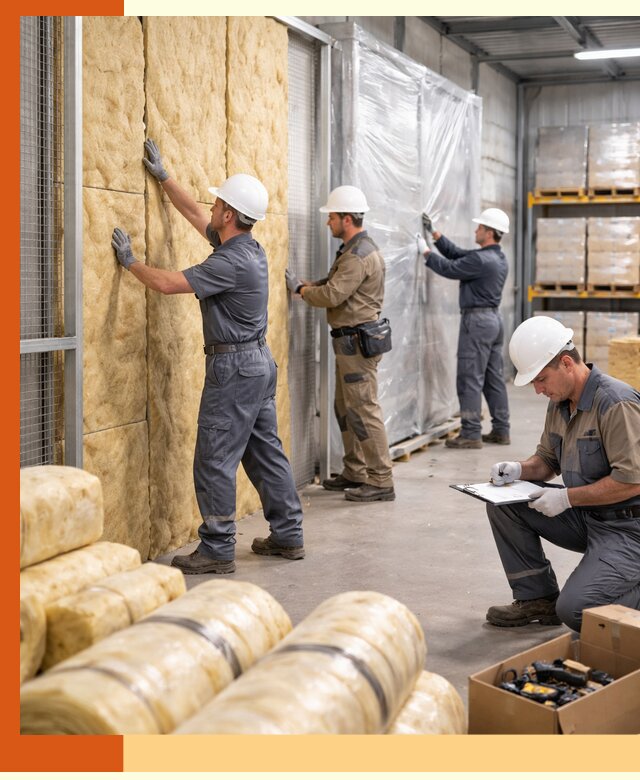 Утепление склада готовой продукции в Острогожске качественно и быстро