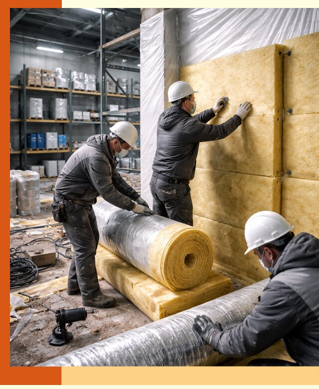 Утепление склада химсырья в Острогожске: безопасная и эффективная изоляция