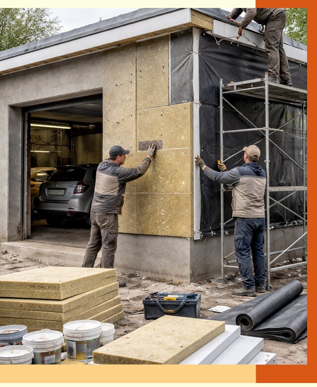 Утепление автосервиса в Острогожске ппу, пеноизоляция, от 15125 руб/м2 — ТепломастерСтг