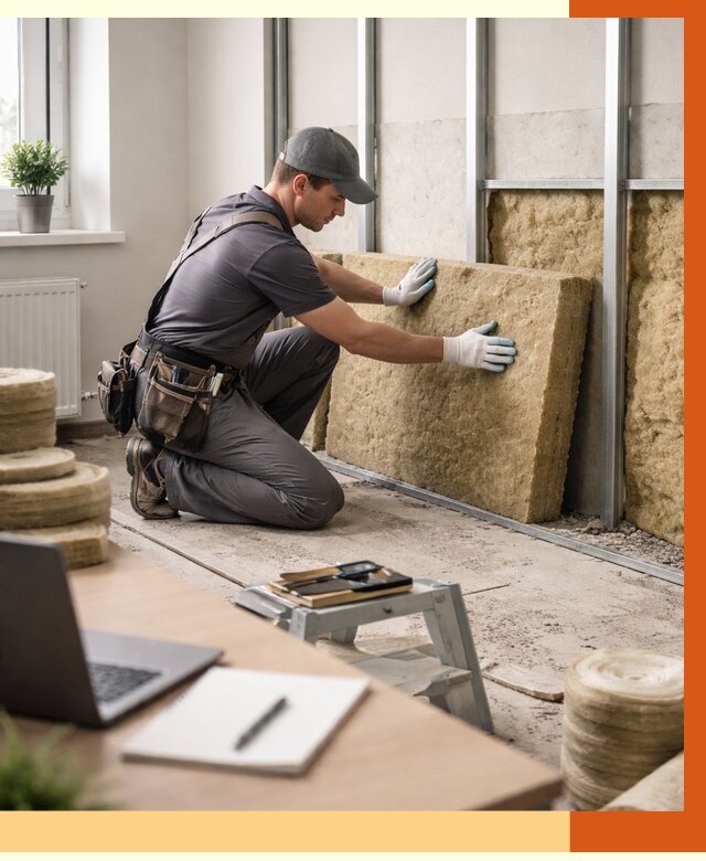 Утепление офиса в Острогожске от 4694 руб/м2 — комплексное утепление офиса под ключ | ТепломастерСтг