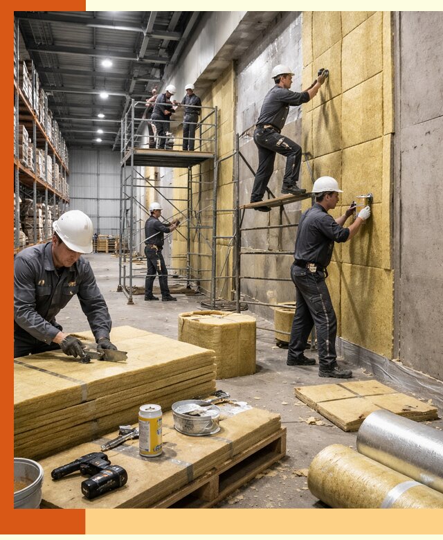 Утепление логистического центра в Острогожске качественно и экономично