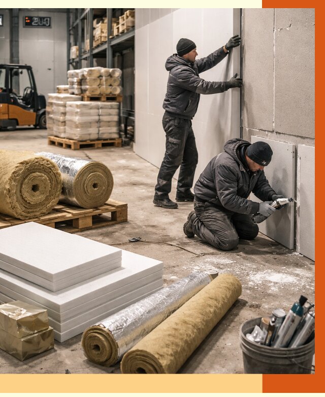 Утепление холодного склада в Острогожске от 8866 руб/м2 — комплексное под ключ | ТепломастерСтг