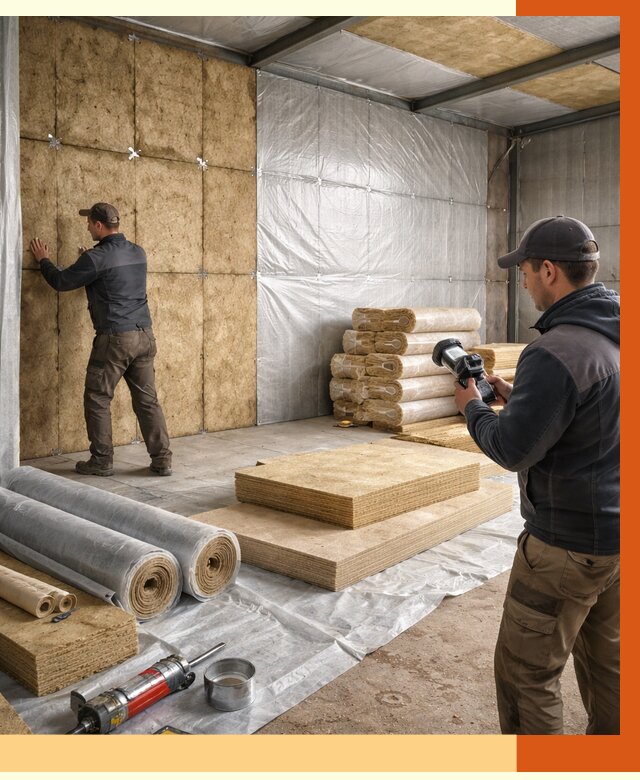 Утепление теплого склада в Острогожске под ключ от 11996 руб/м² | ТепломастерСтг