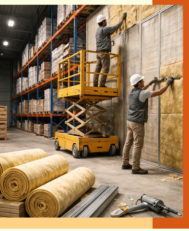 Утепление торгового склада в Острогожске от 3338 руб/м2 — комплексно и под ключ | ТепломастерСтг