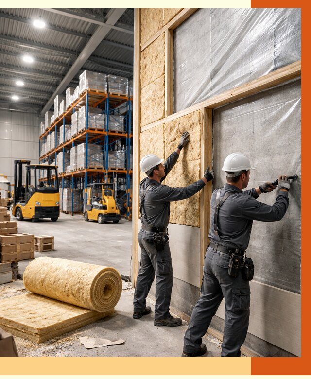 Утепление склада с техникой в Острогожске от 4381 руб./м2 — комплексно под ключ | ТепломастерСтг