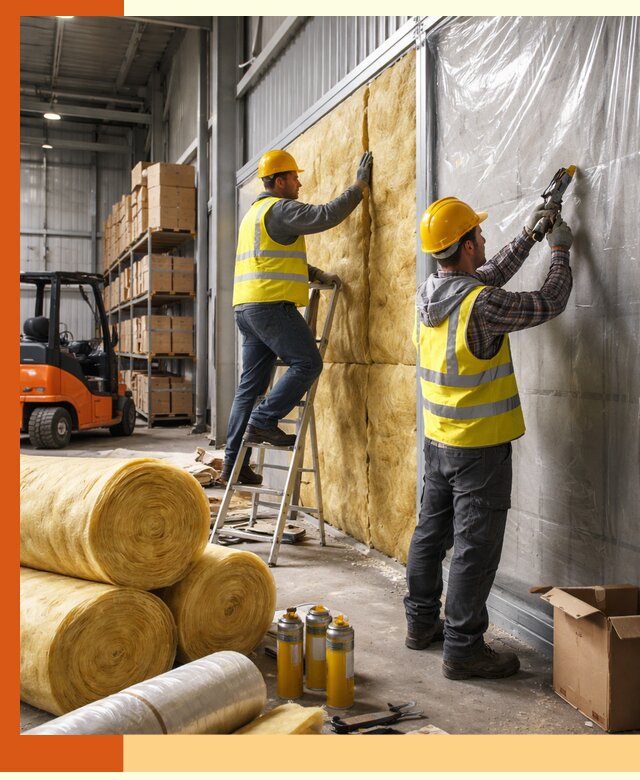 Утепление склада с техникой в Острогожске под ключ