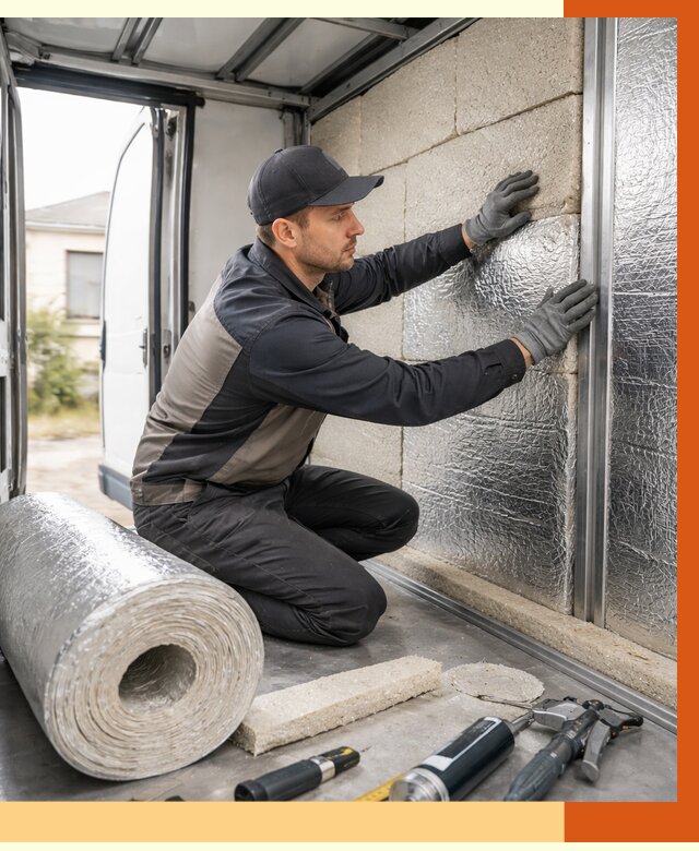 Утепление фургона рефрижератора в Острогожске от 13039 руб./м² под ключ | ТепломастерСтг