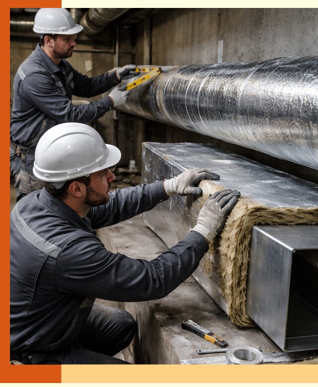 Профессиональное утепление воздуховодов и теплоизоляция в Острогожске