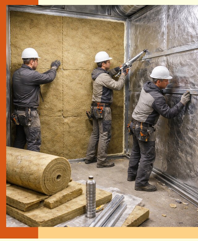 Утепление венткамеры в Острогожске — качественная теплоизоляция и шумопоглощение