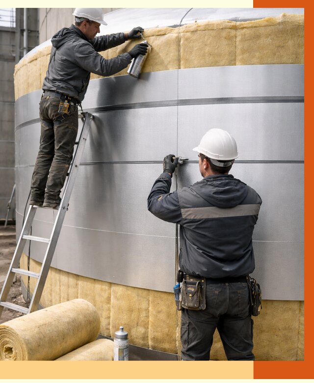 Утепление цистерны в Острогожске пенополиуретаном от 15125 руб. под ключ | ТепломастерСтг