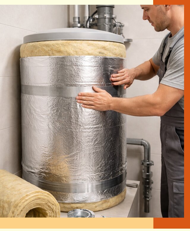 Утепление бойлера в Острогожске от 4694 руб. под ключ | Утепление ППУ | ТепломастерСтг