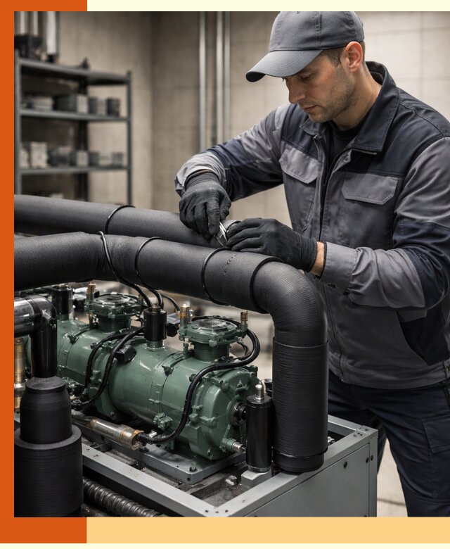 Утепление холодильного агрегата и теплоизоляция в Острогожске