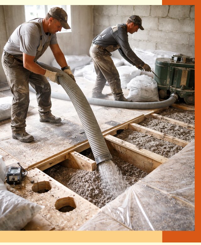 Заполнение пустот перекрытий в Острогожске от 4694 руб. под ключ | ТепломастерСтг