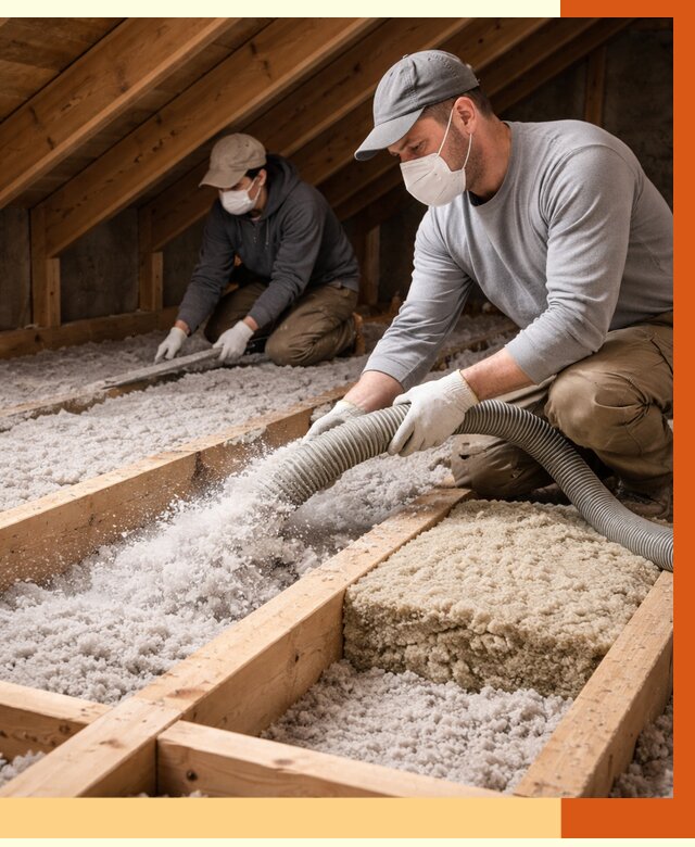 Заполнение полостей чердачного перекрытия в Острогожске от 4694 руб. | ТепломастерСтг