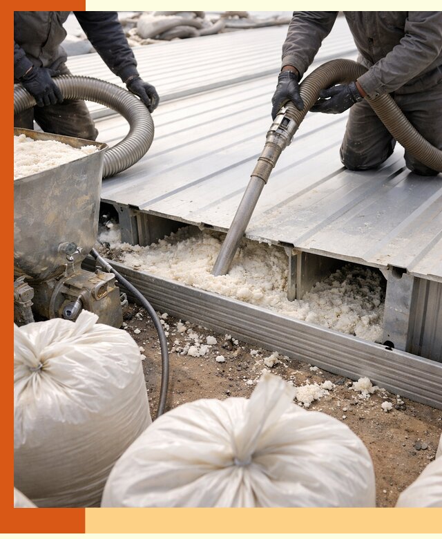 Заполнение пустот кровельных панелей пенными и мокрыми герметиками в Острогожске