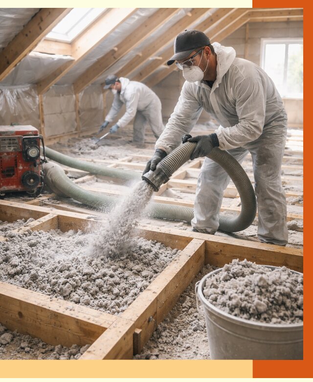 Утепление эковатой в Острогожске от 3077 руб./м2 — монтаж и задувка | ТепломастерСтг