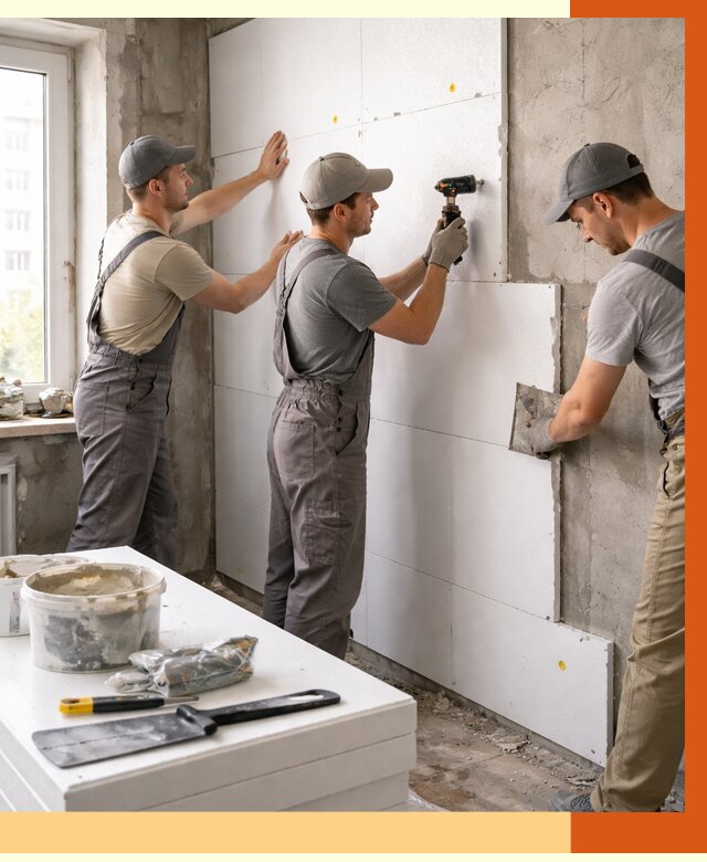 Утепление пенопластом домов и стен в Острогожске от 1930 руб. — ТепломастерСтг