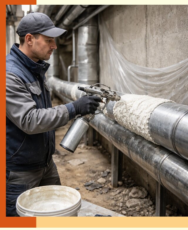 Утепление труб жидкой теплоизоляцией в Острогожске